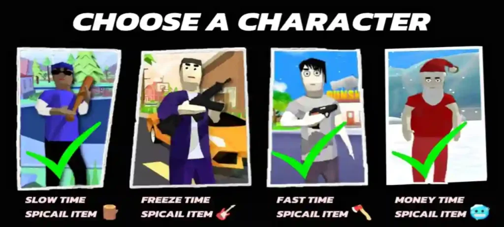 Dude Theft Wars Mod APK Unlocked All Characters
