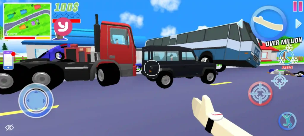 Dude Theft Wars Mod APK Unlocked All Weapons And Vehicles