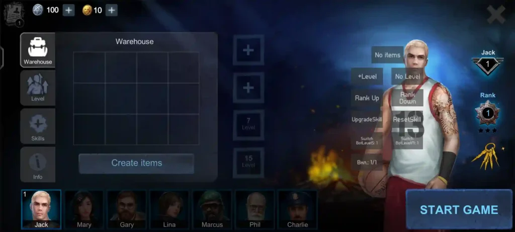 Horrorfield Mod APK No Waiting Time To Upgrade