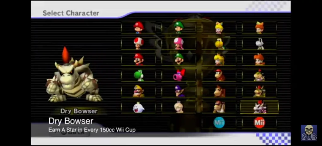 Mario Kart Wii All Characters