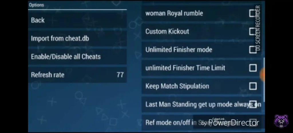 Wwe 2k11 PSP Cheat Codes 5