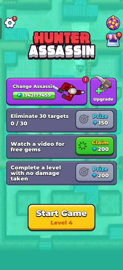 Hunter Assassin MOD APK Unlimited Gems4